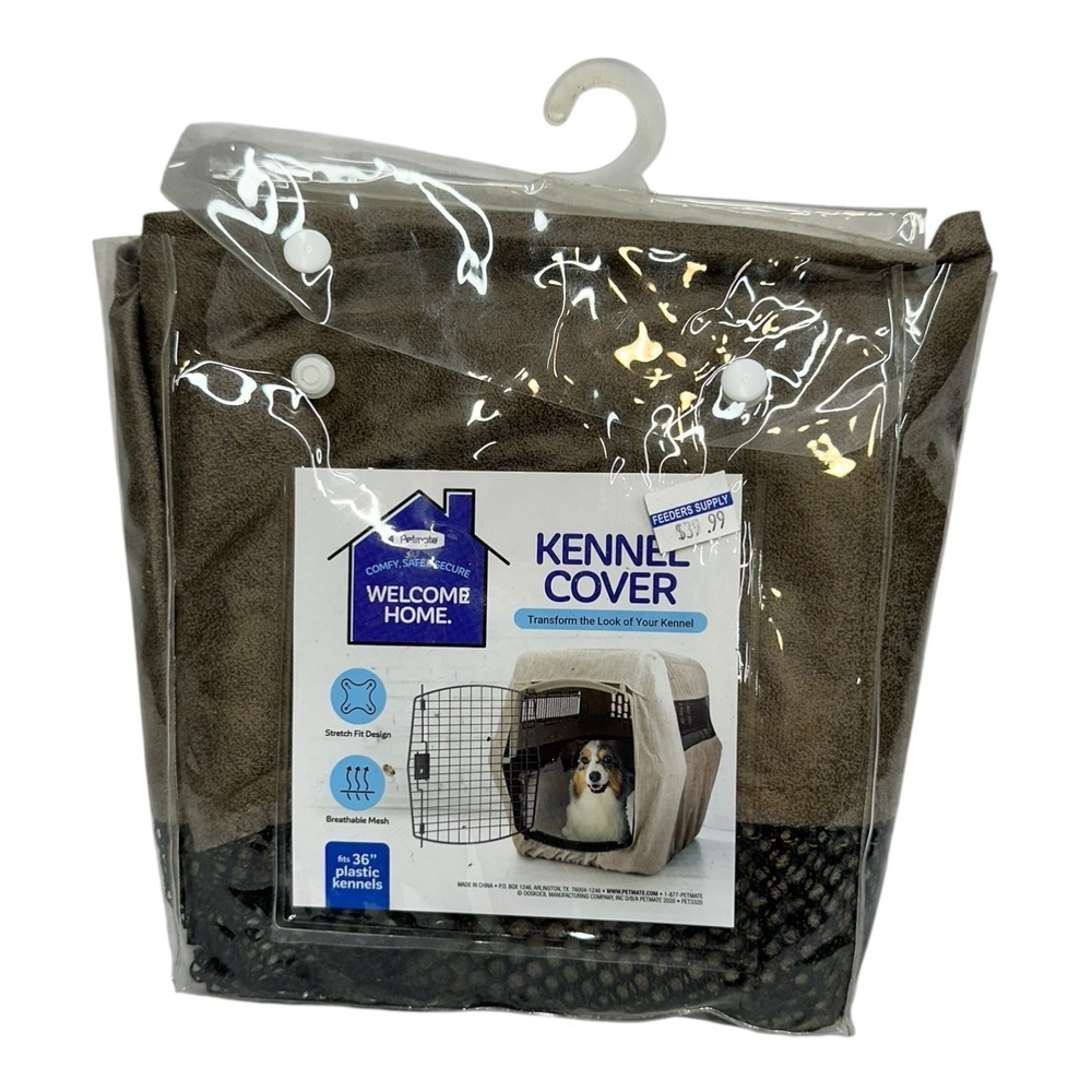 Petmate Welcome Home Kennel Cover for 36" Plastic Kennels Breathable Mesh! NEW!!